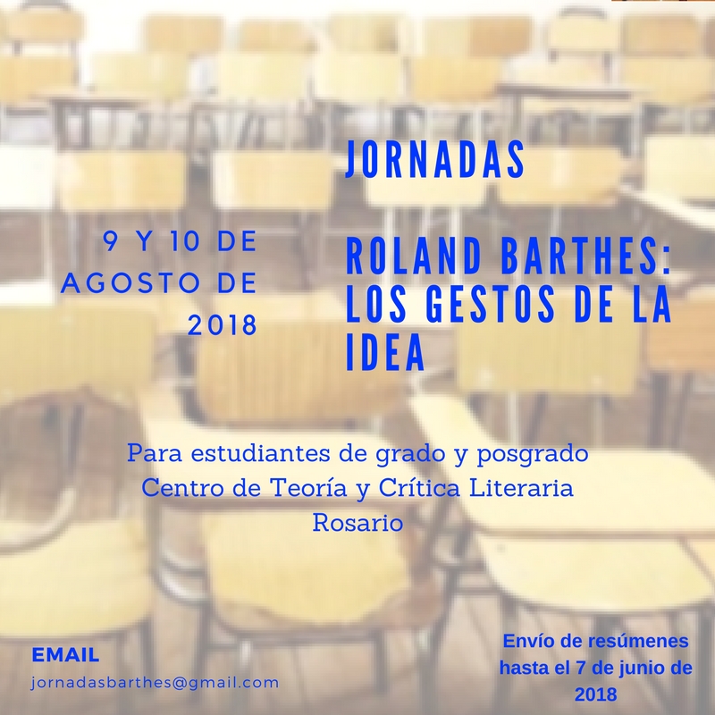 I Jornadas Roland Barthes - "Los gestos de la idea"
